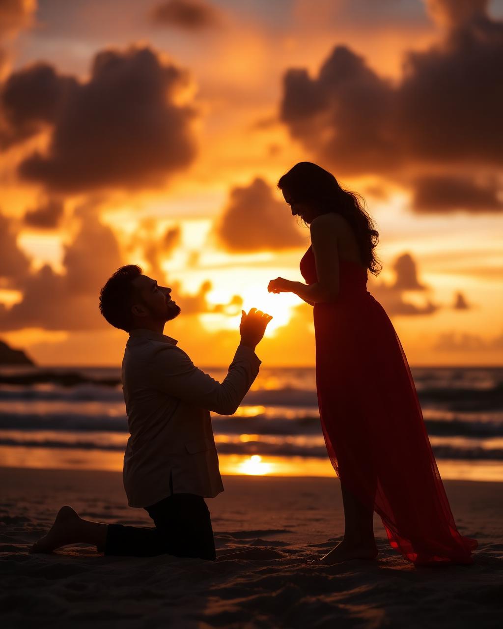 The Beach proposal moment