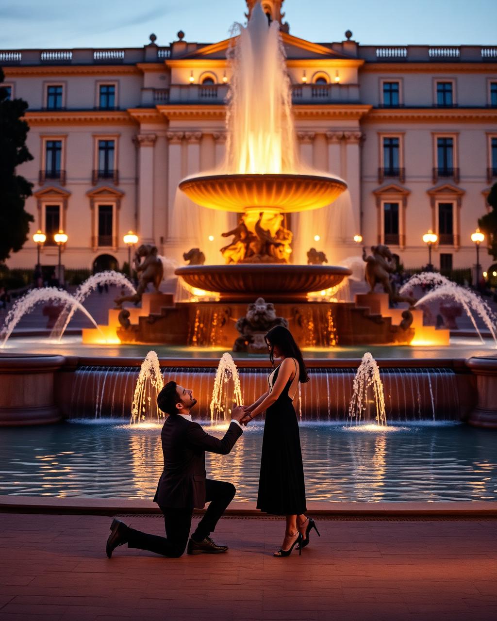 The Fountain proposal moment